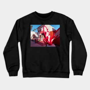 Psychic Shop Storefront in Palm Springs Crewneck Sweatshirt